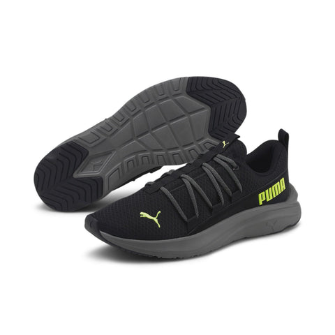 Puma Softride One4All 37767102 Mens Black Canvas Athletic Running Shoes