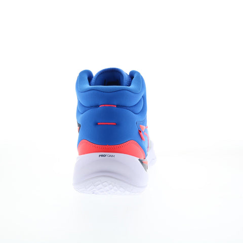 Puma Playmaker Pro Mid 37790208 Mens Blue Mesh Athletic Basketball Shoes