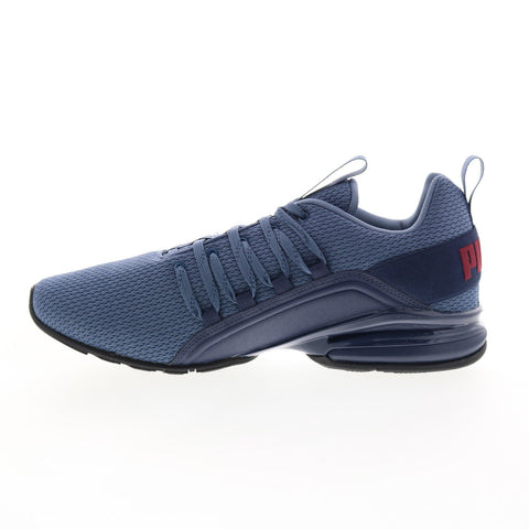 Puma Axelion Refresh 37791109 Mens Blue Canvas Athletic Running Shoes