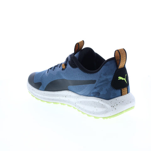 Puma Twitch Runner Trail Camo Mens Black Canvas Athletic Running Shoes