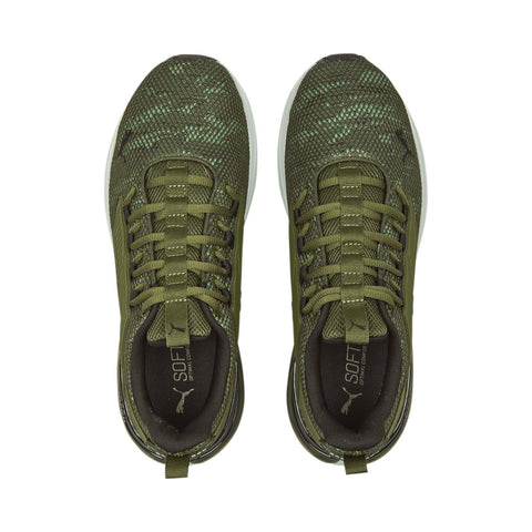 Puma Cell Rapid Camo 37829802 Mens Green Canvas Athletic Running Shoes