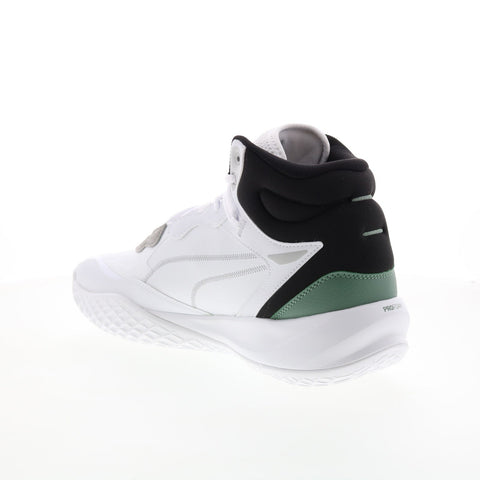 Puma Playmaker Pro Mid Plus 37901601 Mens White Athletic Basketball Shoes