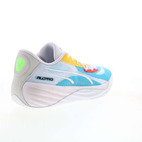 Puma All-Pro Nitro 37907906 Mens Blue Mesh Athletic Basketball Shoes