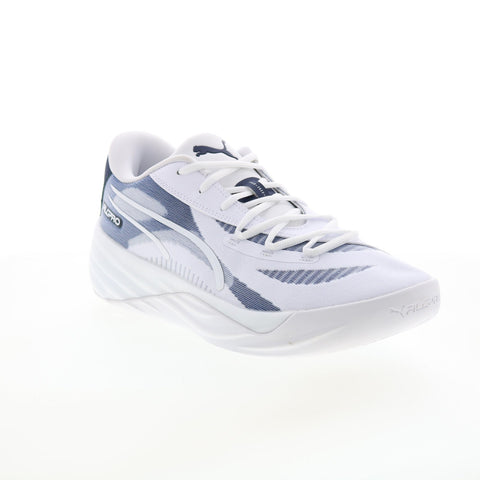 Puma All-Pro Nitro Team 37908103 Mens White Athletic Basketball Shoes