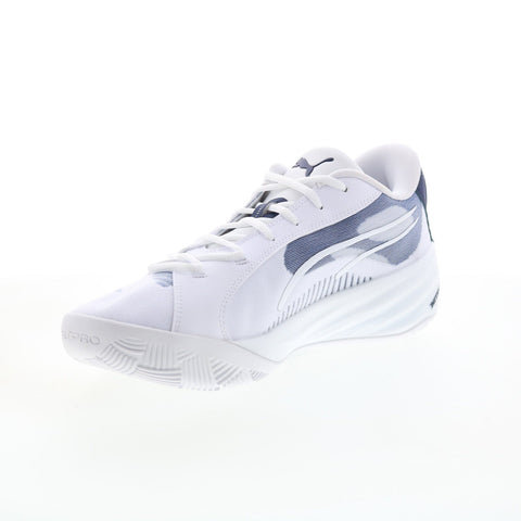 Puma All-Pro Nitro Team 37908103 Mens White Athletic Basketball Shoes