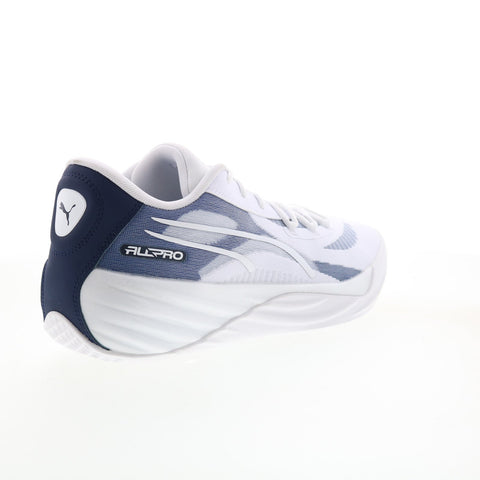 Puma All-Pro Nitro Team 37908103 Mens White Athletic Basketball Shoes