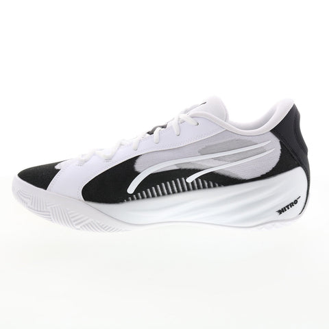 Puma All-Pro Nitro Team 37908106 Mens White Athletic Basketball Shoes