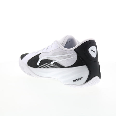 Puma All-Pro Nitro Team 37908106 Mens White Athletic Basketball Shoes