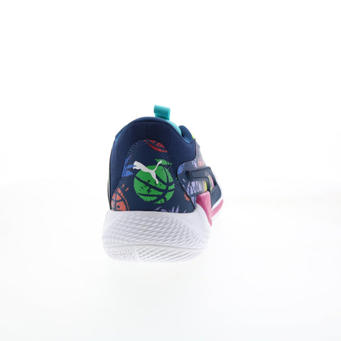 Puma Court Rider Chaos Fresh 37913801 Mens Blue Athletic Basketball Shoes
