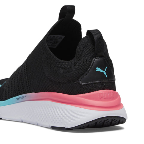 Puma Softride Pro Echo Slip-On Fade Womens Black Lifestyle Sneakers Shoes