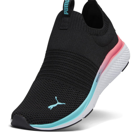 Puma Softride Pro Echo Slip-On Fade Womens Black Lifestyle Sneakers Shoes