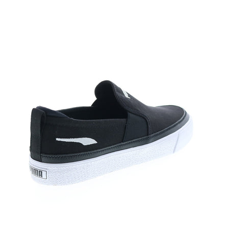 Puma Bari Z Slipon 38014105 Mens Black Canvas Lifestyle Sneakers Shoes