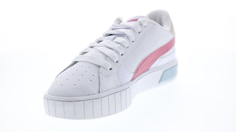Puma Cali Star 38017607 Womens White Leather Lifestyle Sneakers Shoes