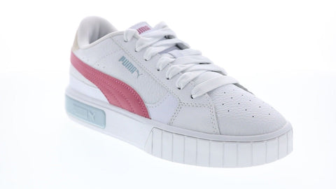 Puma Cali Star 38017607 Womens White Leather Lifestyle Sneakers Shoes