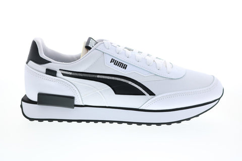 Puma Future Rider Twofold 38059105 Mens White Sneakers Lifestyle Shoes