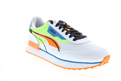 Puma Future Rider Twofold 38059107 Mens White Canvas Lifestyle Sneakers Shoes