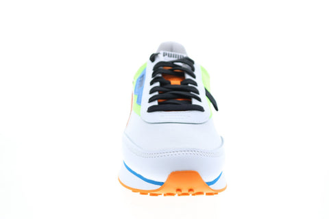 Puma Future Rider Twofold 38059107 Mens White Canvas Lifestyle Sneakers Shoes