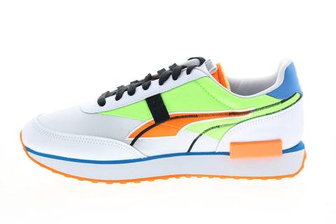 Puma Future Rider Twofold 38059107 Mens White Canvas Lifestyle Sneakers Shoes