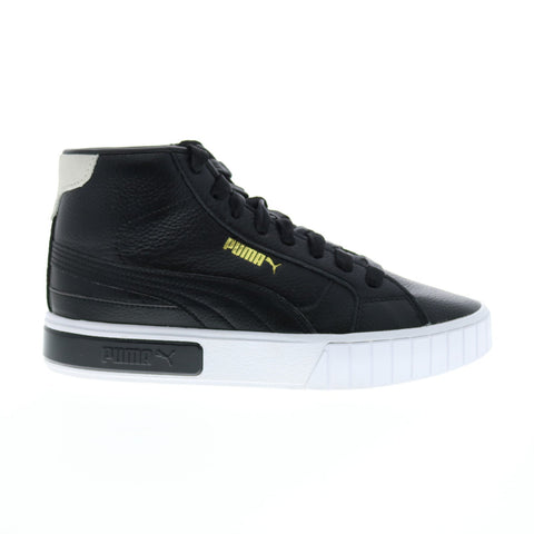 Puma Cali Star Mid 38068303 Womens Black Leather Lifestyle Sneakers Shoes