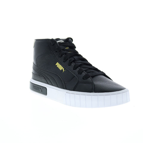 Puma Cali Star Mid 38068303 Womens Black Leather Lifestyle Sneakers Shoes