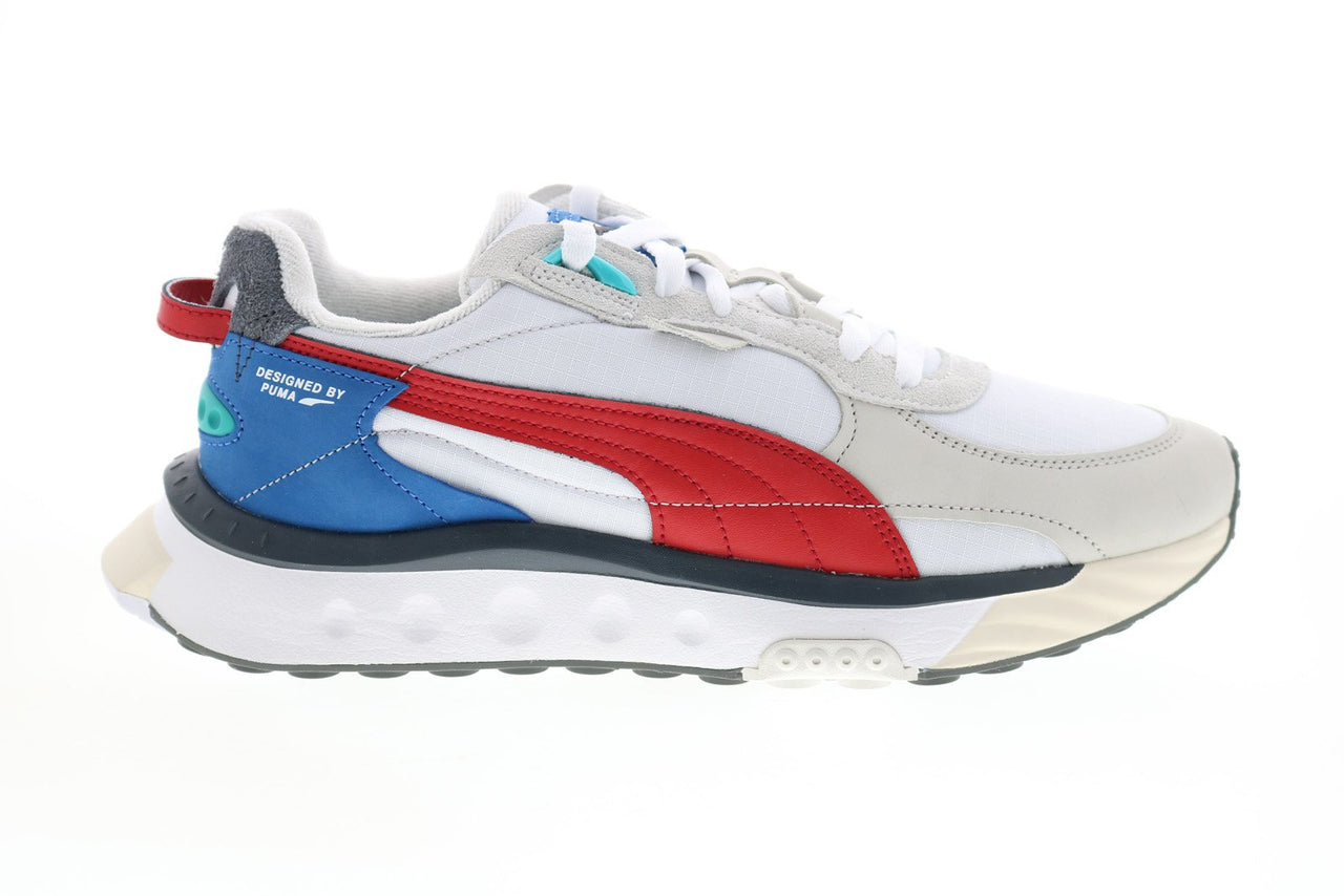 Puma Wild Rider Layers 38069701 Mens White Canvas Lifestyle Sneakers S ...