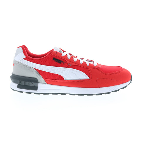 Puma Graviton 38073809 Mens Red Canvas Lace Up Lifestyle Sneakers Shoes