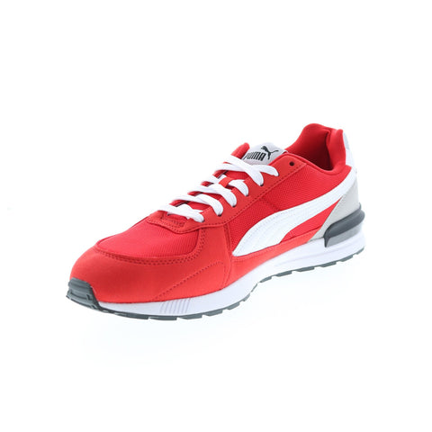Puma Graviton 38073809 Mens Red Canvas Lace Up Lifestyle Sneakers Shoes