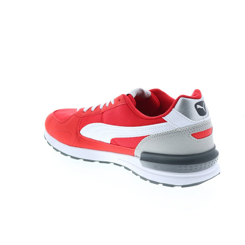Puma Graviton 38073809 Mens Red Canvas Lace Up Lifestyle Sneakers Shoes