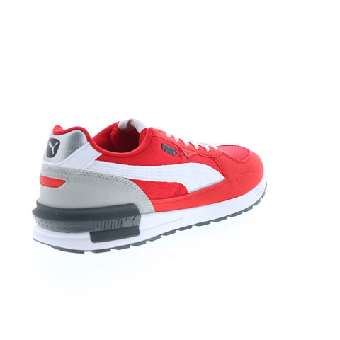 Puma Graviton 38073809 Mens Red Canvas Lace Up Lifestyle Sneakers Shoes