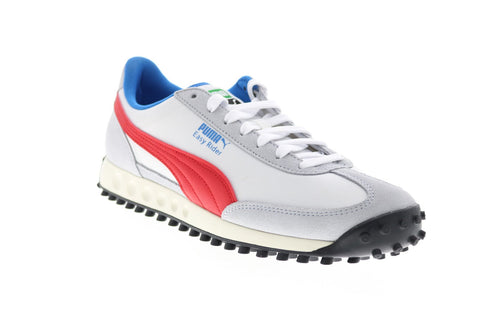Puma Easy Rider Ii 38102601 Mens White Leather Lifestyle Sneakers Shoes 