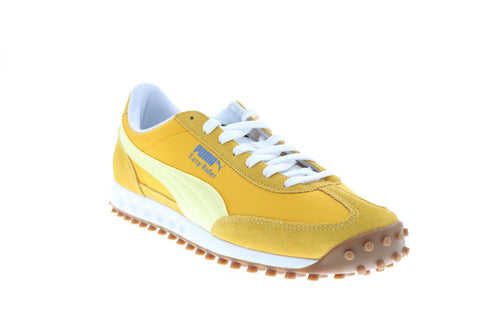 Puma Easy Rider OG Wild 38102604 Mens Yellow Suede Lifestyle Sneakers Shoes