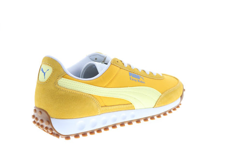 Puma Easy Rider OG Wild 38102604 Mens Yellow Suede Lifestyle Sneakers Shoes