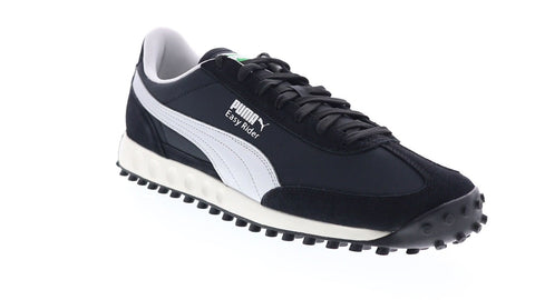 Puma Easy Rider II Tecno 38102702 Mens Black Leather Lifestyle Sneakers Shoes