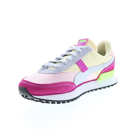 Puma Future Rider Soft 38114105 Womens Pink Suede Lifestyle Sneakers Shoes