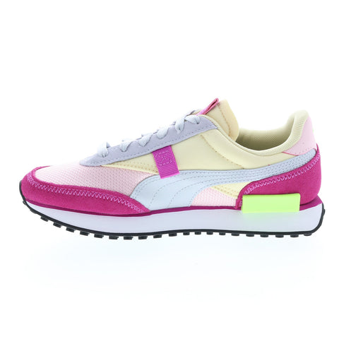 Puma Future Rider Soft 38114105 Womens Pink Suede Lifestyle Sneakers Shoes