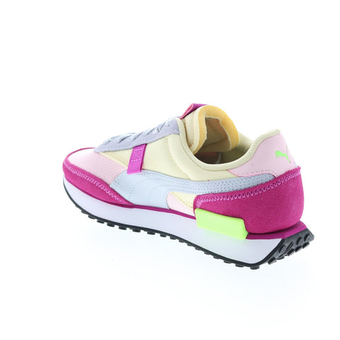 Puma Future Rider Soft 38114105 Womens Pink Suede Lifestyle Sneakers Shoes