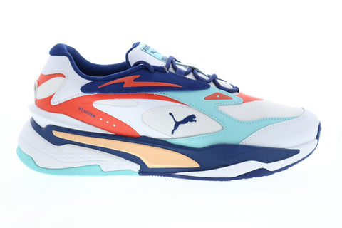 Puma RS Fast Court Side 38145401 Mens White Lifestyle Sneakers Shoes