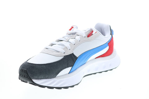 Puma Wild Rider Rollin 38151704 Mens White Canvas Lifestyle Sneakers Shoes