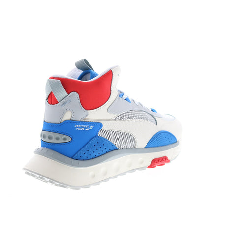 Puma Wild Rider Mid 38159802 Womens White Leather Lifestyle Sneakers Shoes