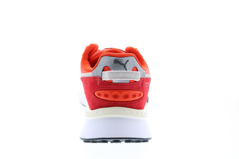 Puma Wild Rider Pickup 38163703 Mens Red Suede Lifestyle Sneakers Shoes