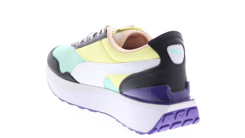 Puma Cruise Rider Flair 38165403 Womens Blue Yellow Lifestyle Sneakers Shoes