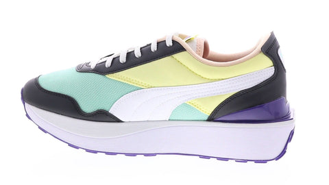Puma Cruise Rider Flair 38165403 Womens Blue Yellow Lifestyle Sneakers Shoes
