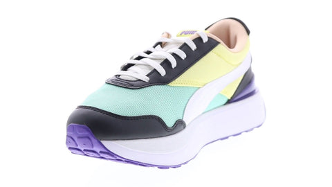 Puma Cruise Rider Flair 38165403 Womens Blue Yellow Lifestyle Sneakers Shoes