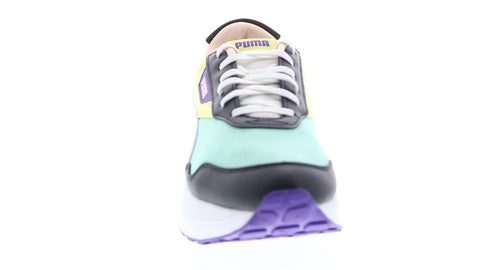 Puma Cruise Rider Flair 38165403 Womens Blue Yellow Lifestyle Sneakers Shoes