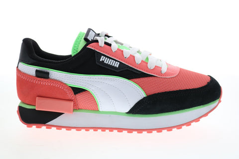 Puma Future Rider Neon Play Pop Womens Pink Mesh Lifestyle Sneakers Shoes