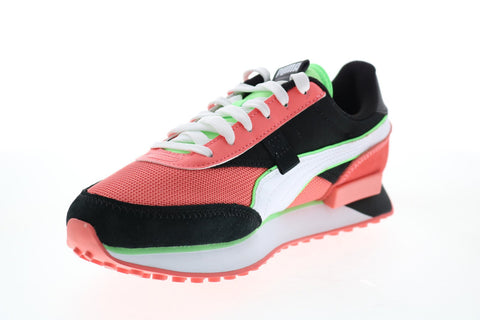 Puma Future Rider Neon Play Pop Womens Pink Mesh Lifestyle Sneakers Shoes