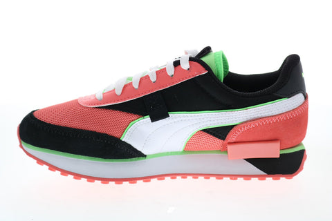 Puma Future Rider Neon Play Pop Womens Pink Mesh Lifestyle Sneakers Shoes