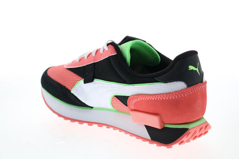 Puma Future Rider Neon Play Pop Womens Pink Mesh Lifestyle Sneakers Shoes