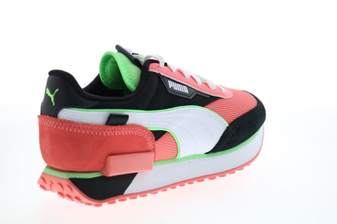 Puma Future Rider Neon Play Pop Womens Pink Mesh Lifestyle Sneakers Shoes