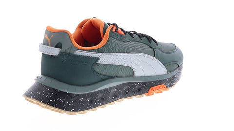 Puma Wild Rider WTR 38190202 Mens Green Canvas Lifestyle Sneakers Shoes